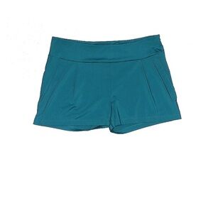 Susana Monaco Teal Aqua Blue Green Knit Stretch Shorts Shorts Small